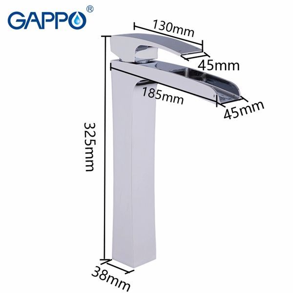 Смеситель для раковины Gappo хром G1007-21 - 6