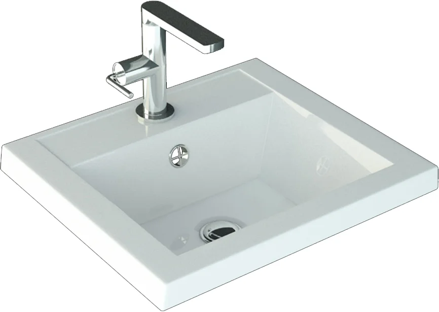 Мебельная раковина Stella Polar Alice 40 белая 4627173210287 - 0