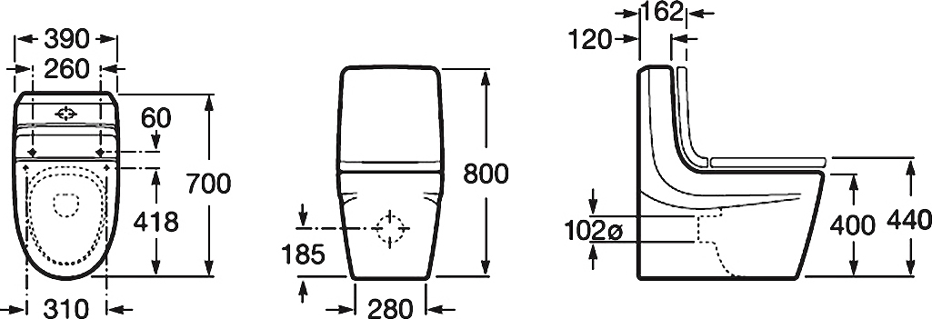 Унитаз-компакт Roca Khroma 342657000 - 14