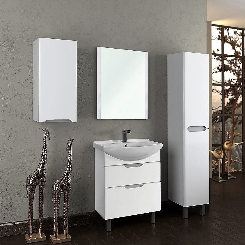 Тумба с раковиной Dreja.Eco Laguna Plus 75 белая - 1