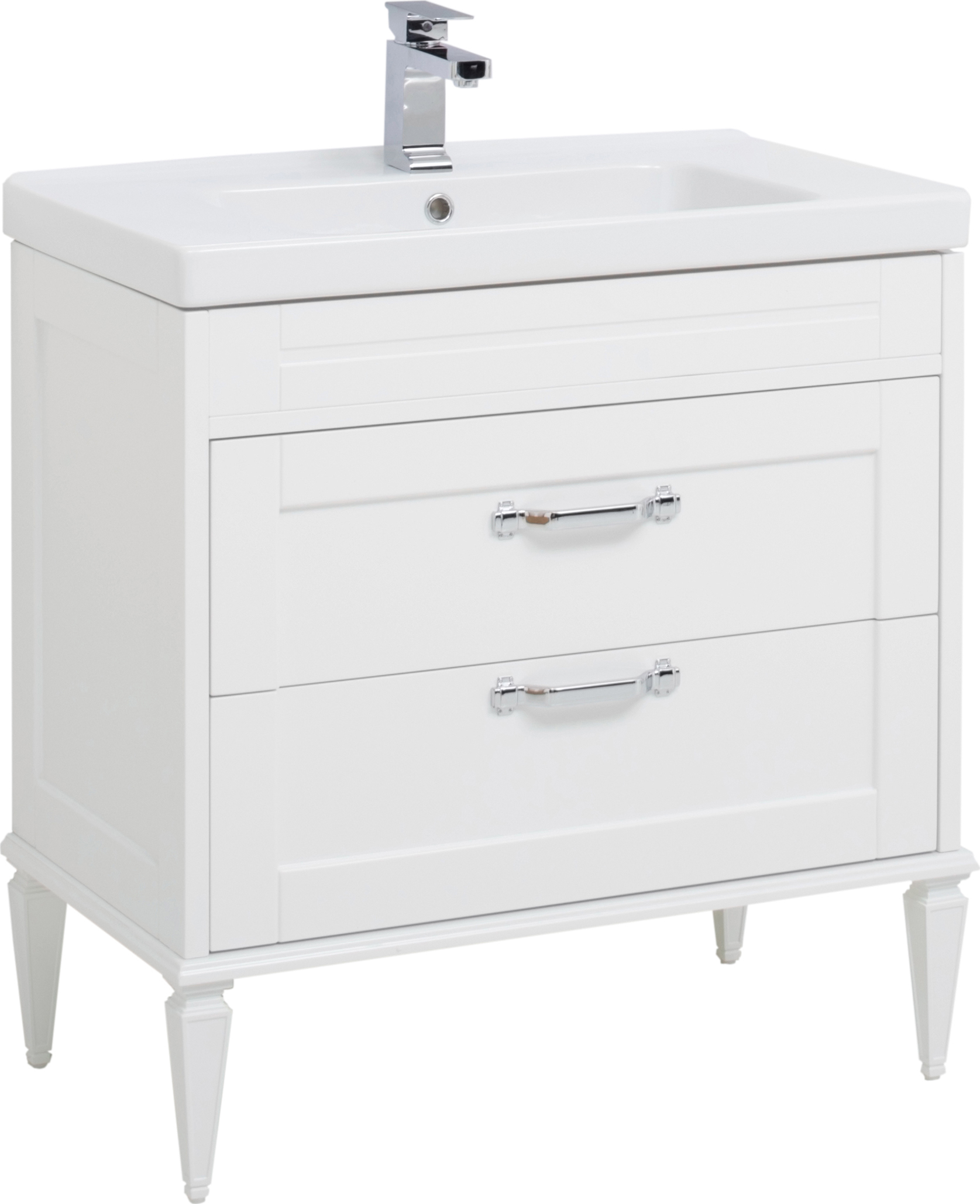 Мебель для ванной Aquanet Денвер 80 белый глянец - 8