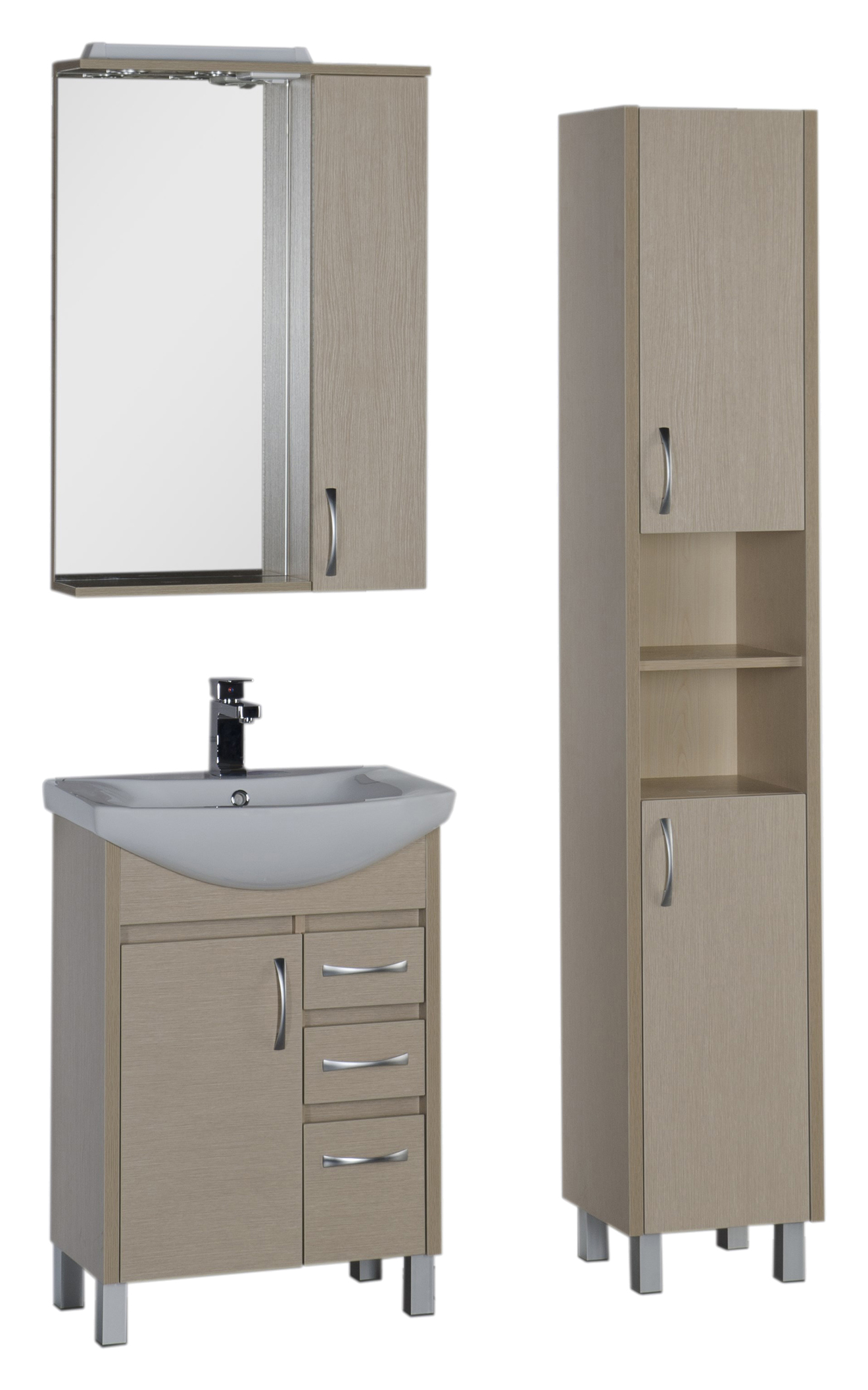 Шкаф-пенал Aquanet Донна светлый дуб 00168934 - 1