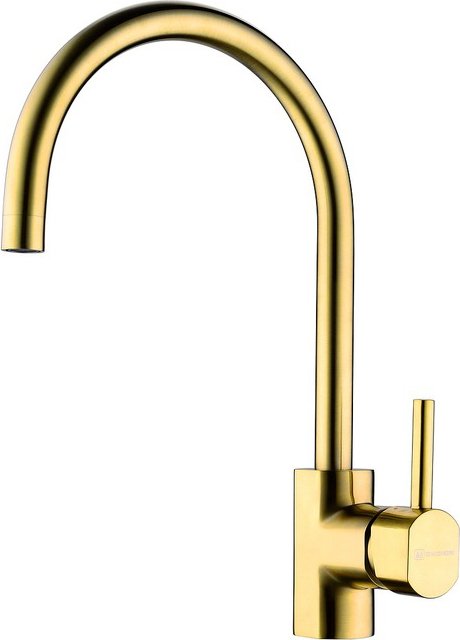 Смеситель Omoikiri Wakayama PVD-LG для кухонной мойки 4994291 - 0