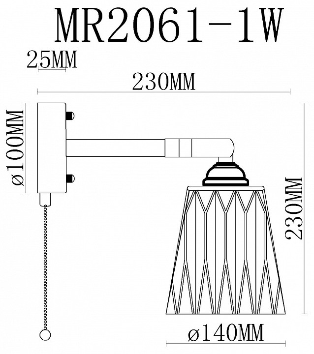 Бра MyFar Natalie MR2061-1W - 5