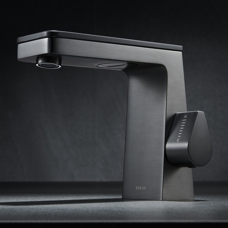 Смеситель для раковины Black&White Universell черный матовый 7750GM - 1