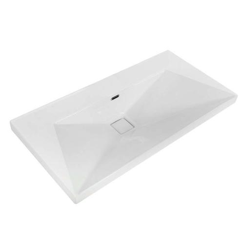 Мебельная раковина Cezares Crystal 100х50 белый  CZR-1188-1000/500 - 0