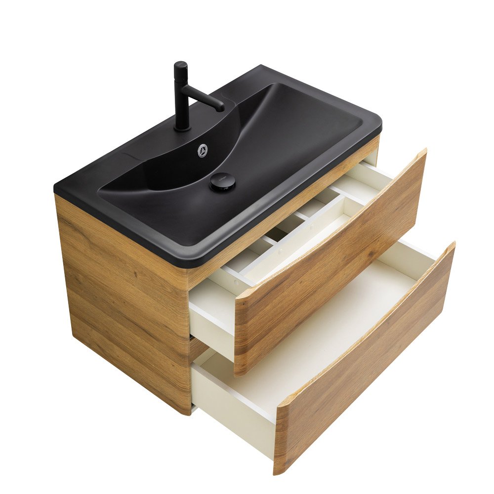 Тумба с раковиной BelBagno Acqua 100 светлое дерево - 3