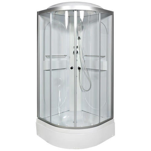 Душевая кабина Deto L 100х100 с электрикой и гидромассажем, хром  L510GM+EL - 1