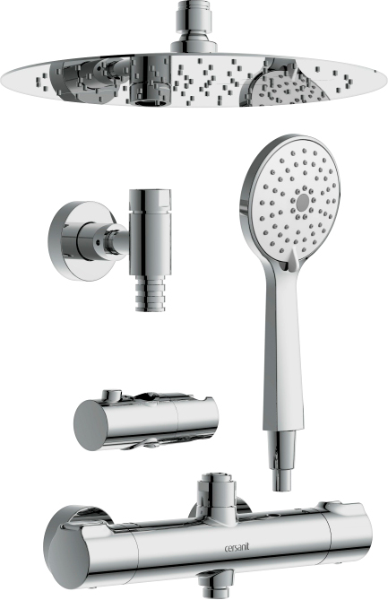 Душевая стойка Cersanit Odra с термостатом, хром 63069 - 3