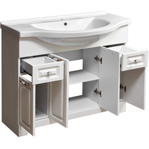 Тумба под раковину Stella Polar Кармела Элеганс 105 белый SP-00001149 - 2