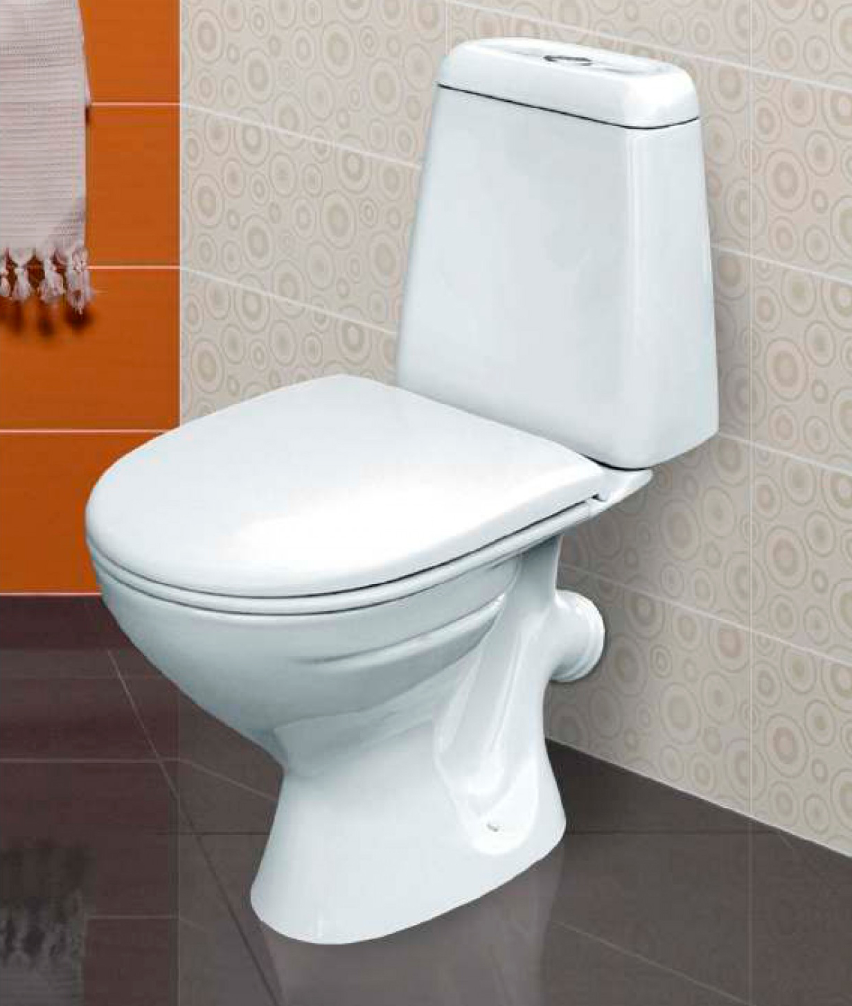 Унитаз-компакт Cersanit Hit с гофрой - 3