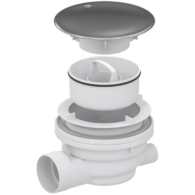 Сифон для душевого поддона RGW Velplex QYD-01 хром 39241101-01 - 1