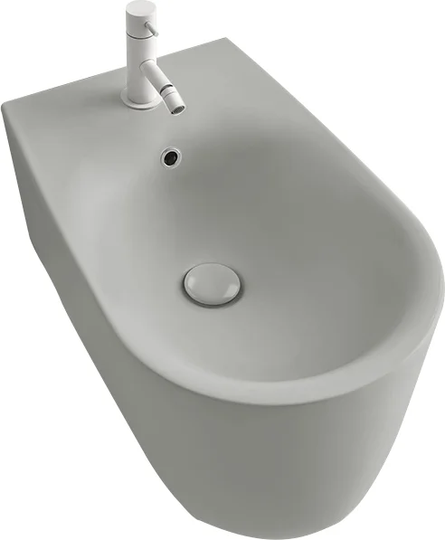 Биде подвесное Kerasan Nolita серый матовый  532559*1 - 0