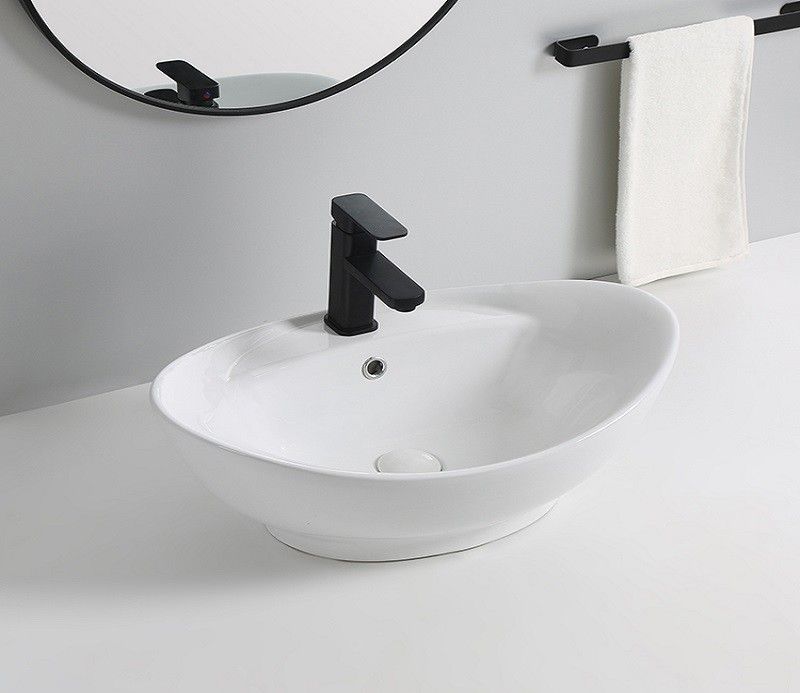 Раковина накладная Ceramalux N белый  9018 - 11