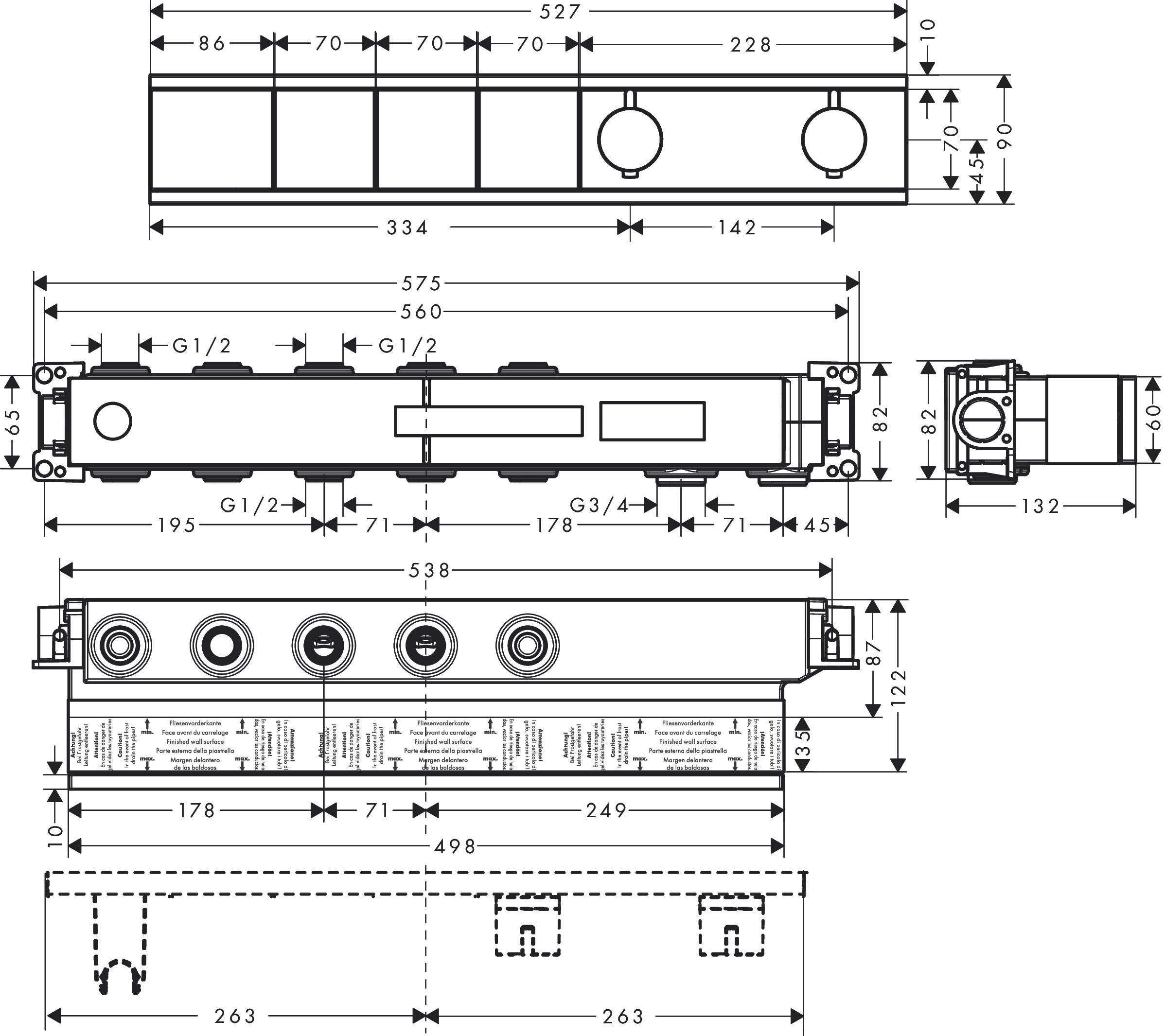 Душевой комплект Hansgrohe RainSelect 8 в 1 - 13