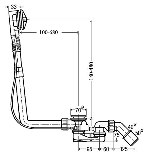 Слив-перелив Viega Multiplex 308889 без накладок - 1