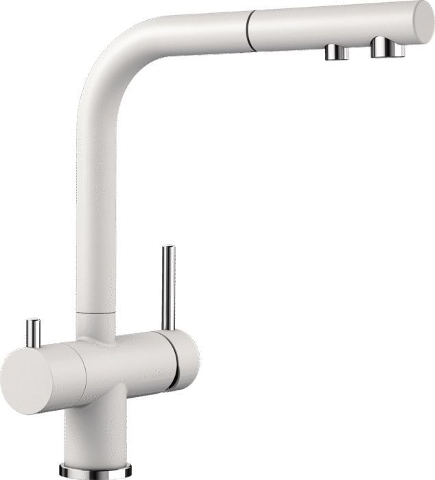Смеситель для кухни BLANCO Fontas S II SILGRANIT 525204 выдвижной излив, встроенный излив для питьевой воды с запорным вентилем - 0