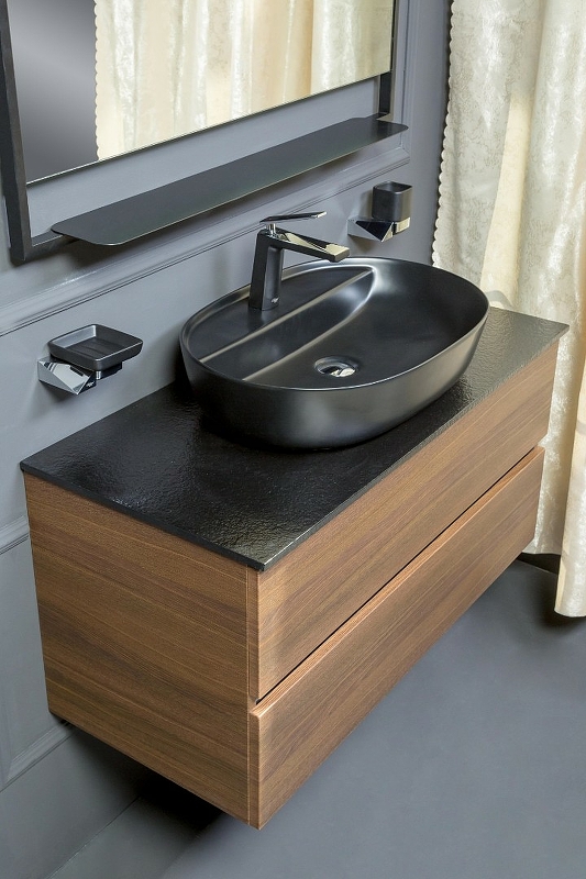 Тумба под раковину Armadi Art Vallessi 120 темное дерево 837-120-D - 11