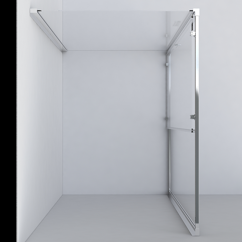 Душевой уголок Vincea Garda 160х90 хром стекло рифленое VSR-1G9016CH - 1