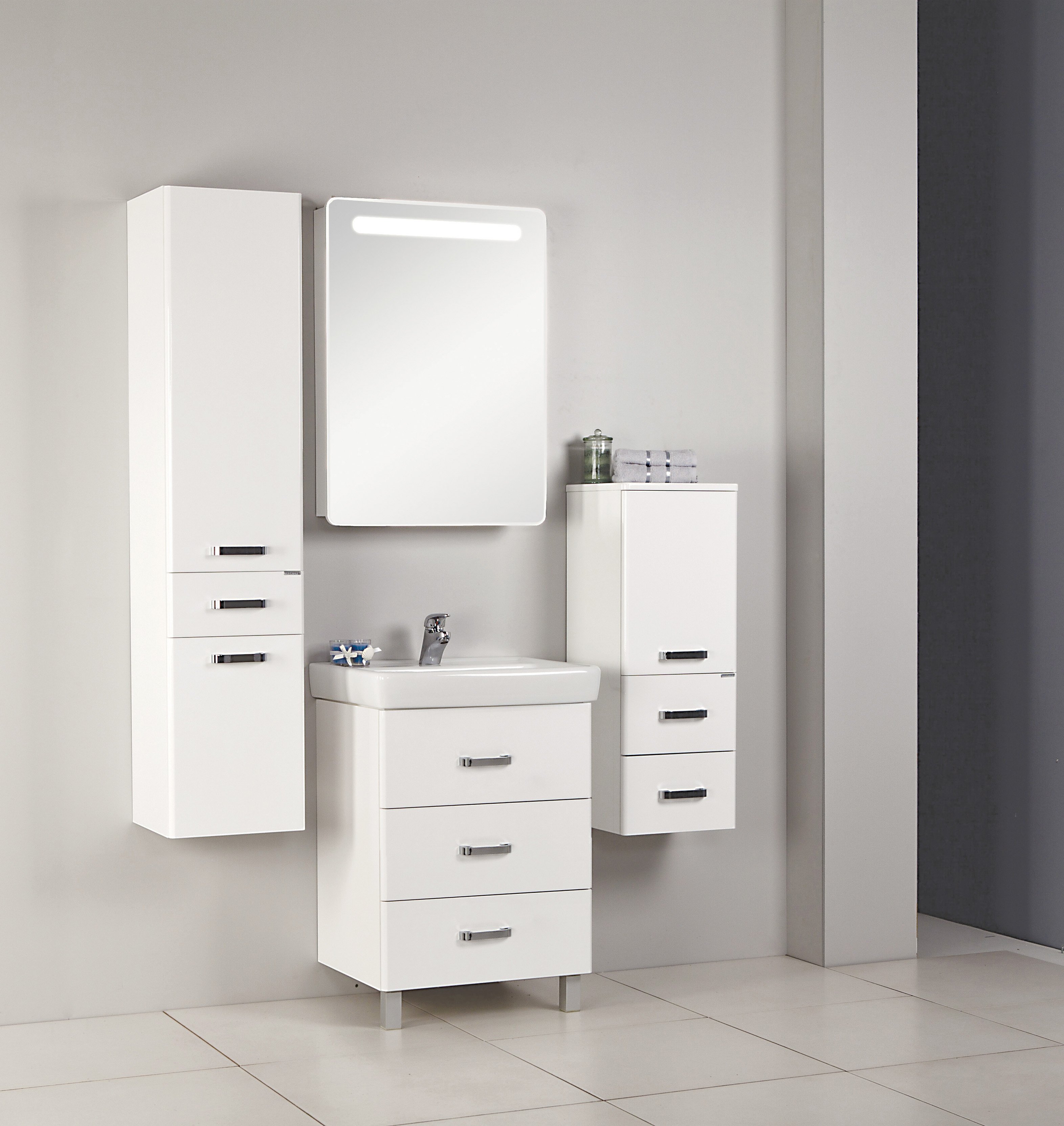 Комплект мебели напольный Aquaton Америна 60 белый - 0