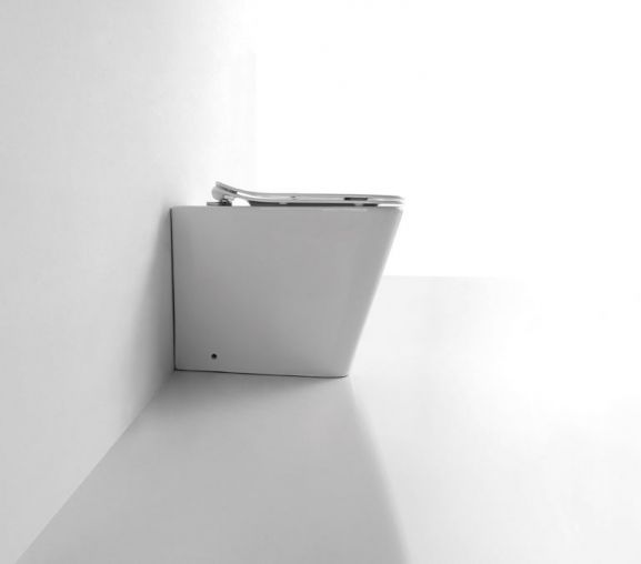 Унитаз приставной Ceramalux белый, смыв AquaBlade  NS-3170 - 2