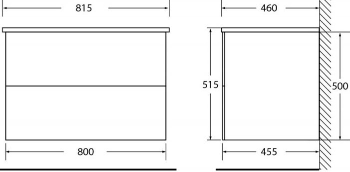 Комплект мебели Belbagno Etna 80 белый - 11
