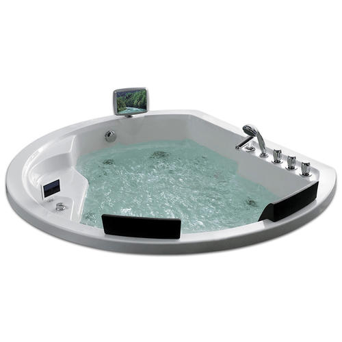 Акриловая ванна Gemy 185х162 белая с гидромассажем G9053 O - 0