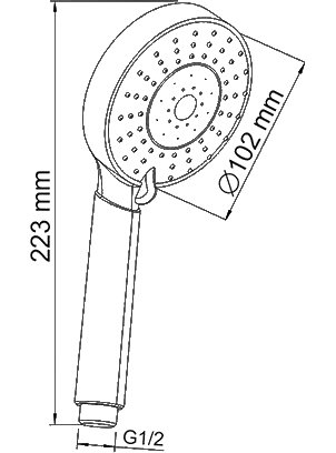 Смеситель Wasserkraft Berkel 4801 для ванны с душем - 17
