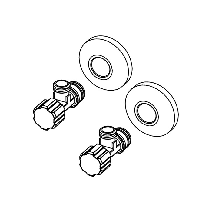 TECEone угловые вентили, 1/2