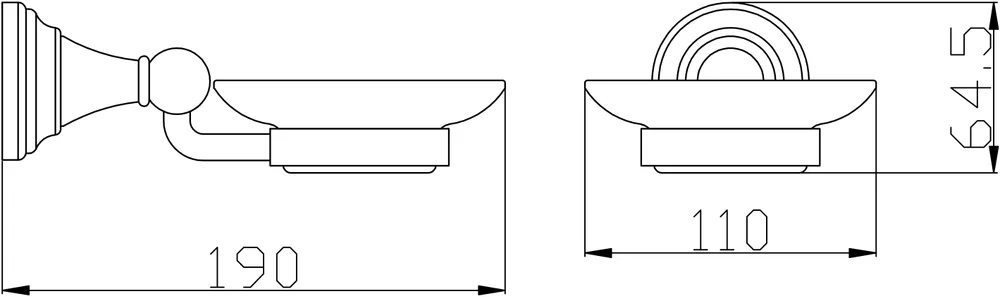 Мыльница подвесная Rav Slezak Morava хром MKA0300 - 1