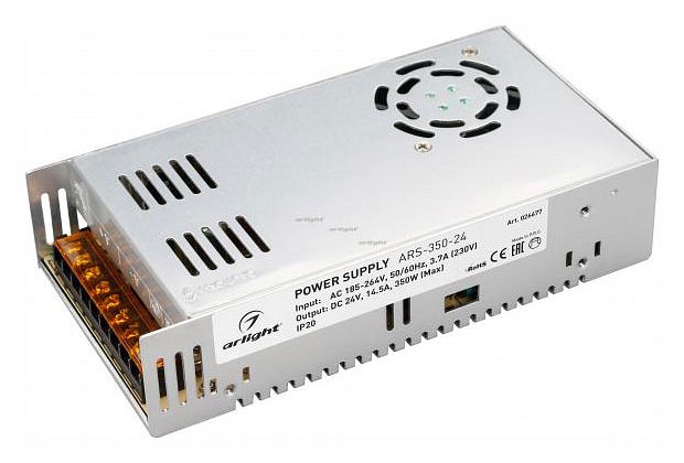 Блок питания Arlight ARS-350-24 24V 350W IP20 14,5A 026677 - 0