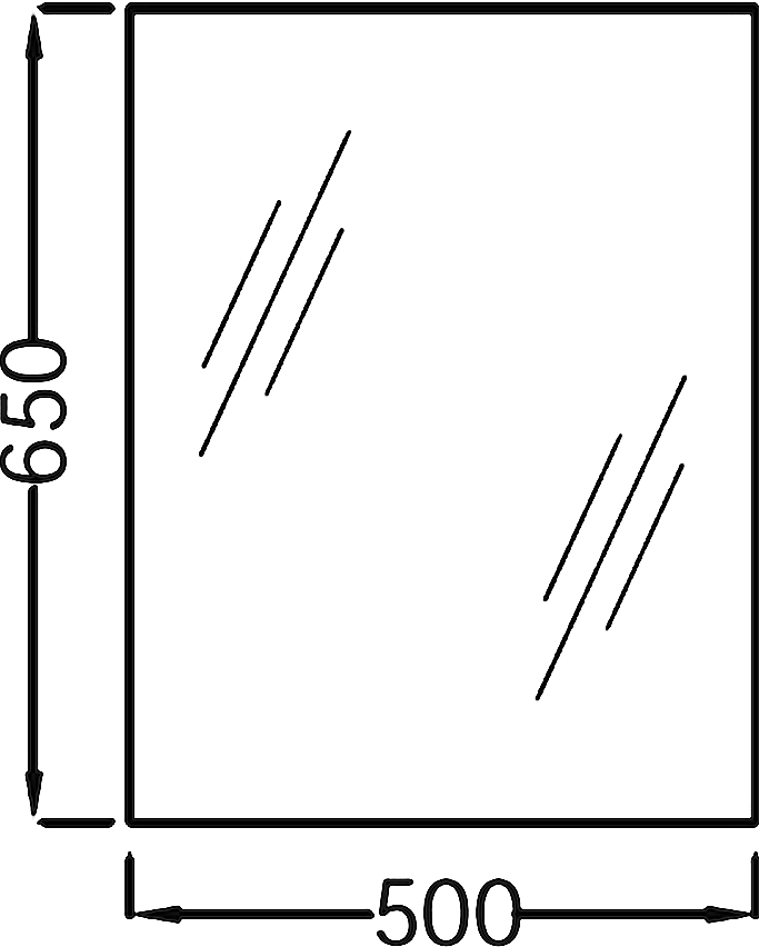 Зеркало Jacob Delafon EB1081 50 см EB1081-NF - 3