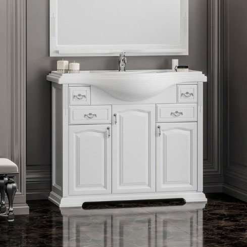 Тумба для комплекта Opadiris Риспекто 100 белая матовая Z0000012631 - 1