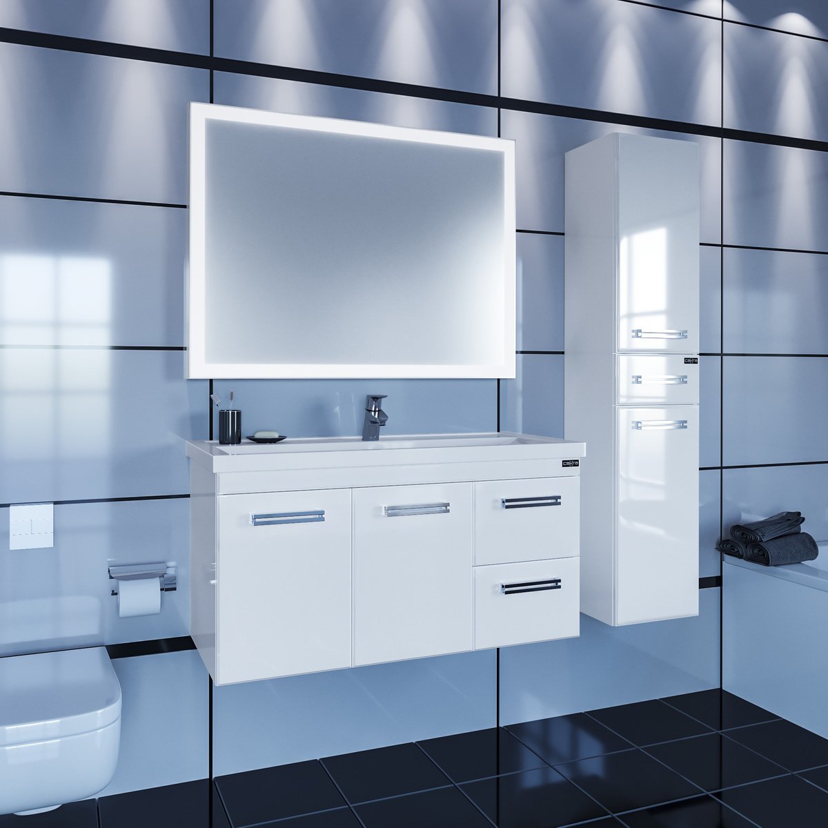 Мебельная раковина СанТа Kirovit Фостер 100 Фостер100 - 2