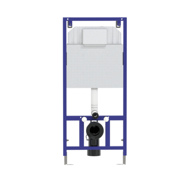 Система инсталляции для унитазов Berges Wasserhaus Novum с кнопкой смыва, матовый хром 040222 - 5