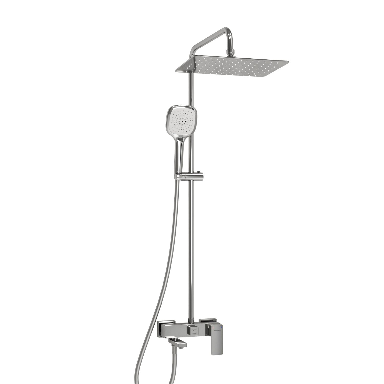 Душевая система WasserKraft 30 хром - белый A177.069.065.087.CH - 0