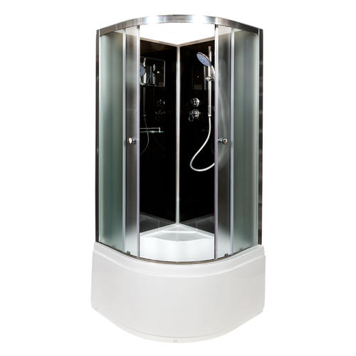 Душевая кабина Deto B 100х100 хром  B10BLACK - 1