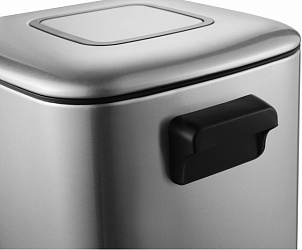 Ведро для мусора Weltwasser WW MILA MT 12L матовый хром  10000000886 - 1