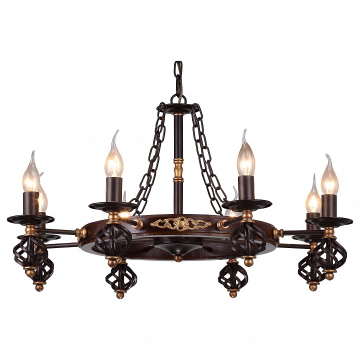 Подвесная люстра Arte Lamp Cartwheel A4550LM-8CK - 0