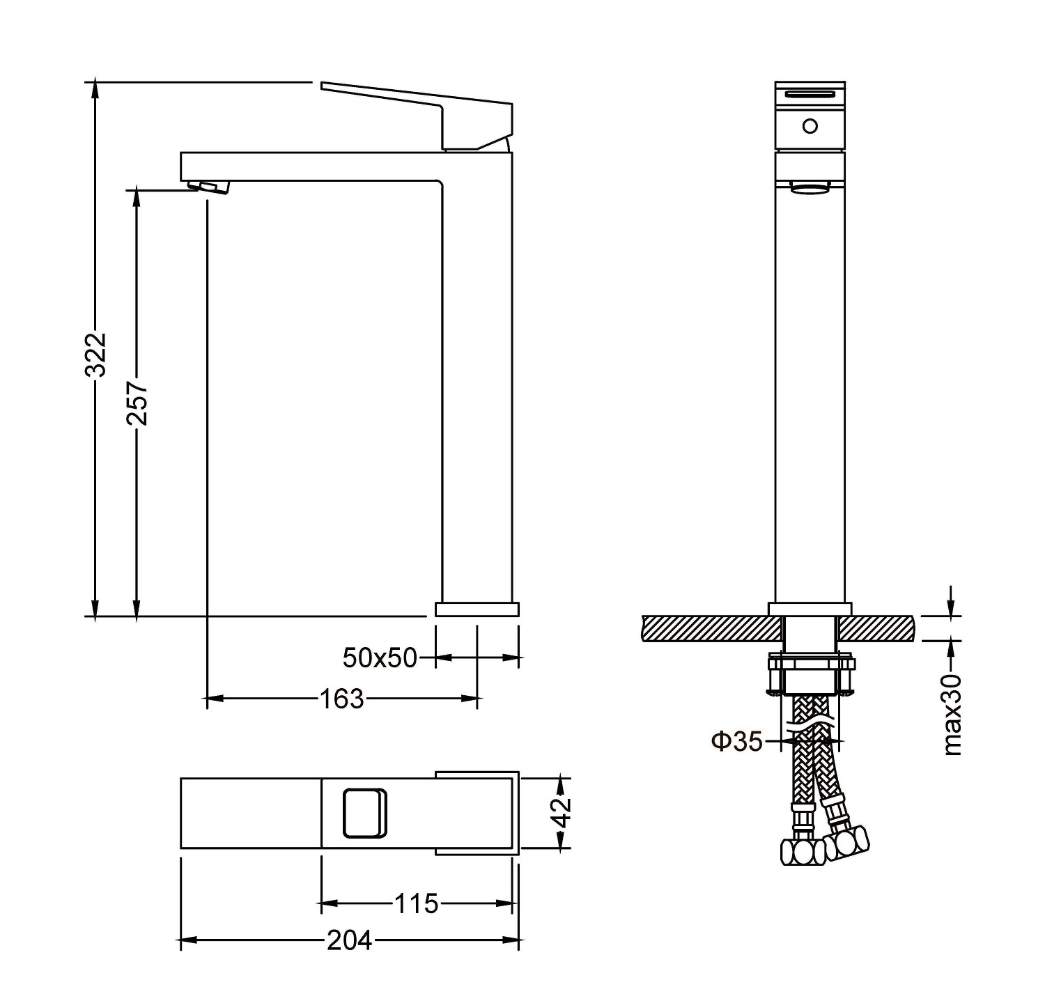 Смеситель для раковины-чаши Timo Briana 7111/17F золото матовое - 1