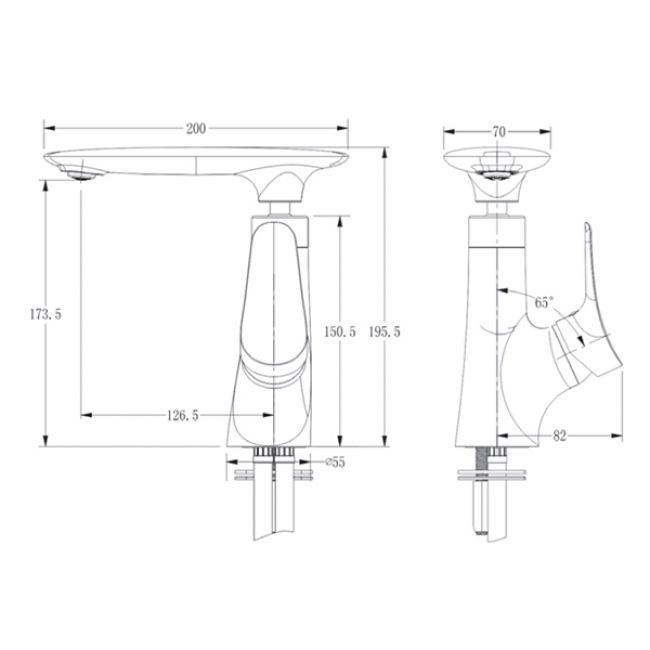 Смеситель Kaiser Modern 99211 для раковины - 1