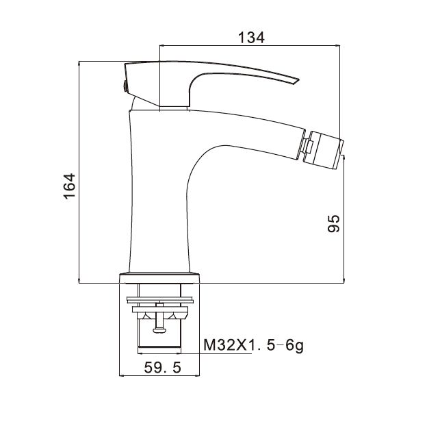 Смеситель для биде Gappo Jacob G5007-8 - 5