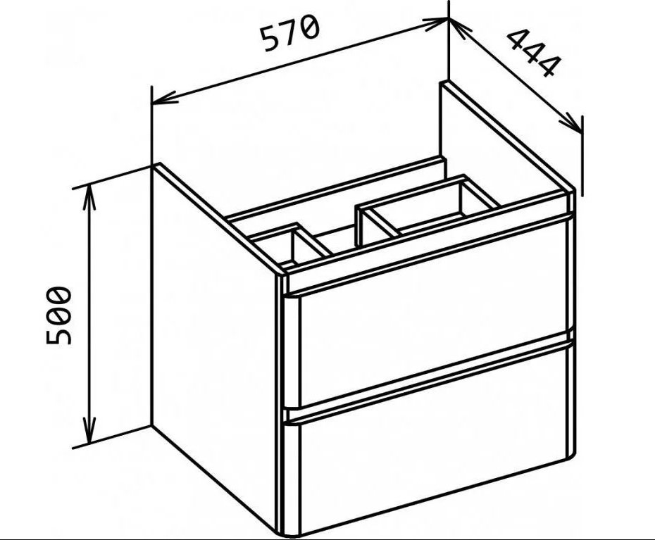 Тумба с раковиной BelBagno Albano 60 белый - 12