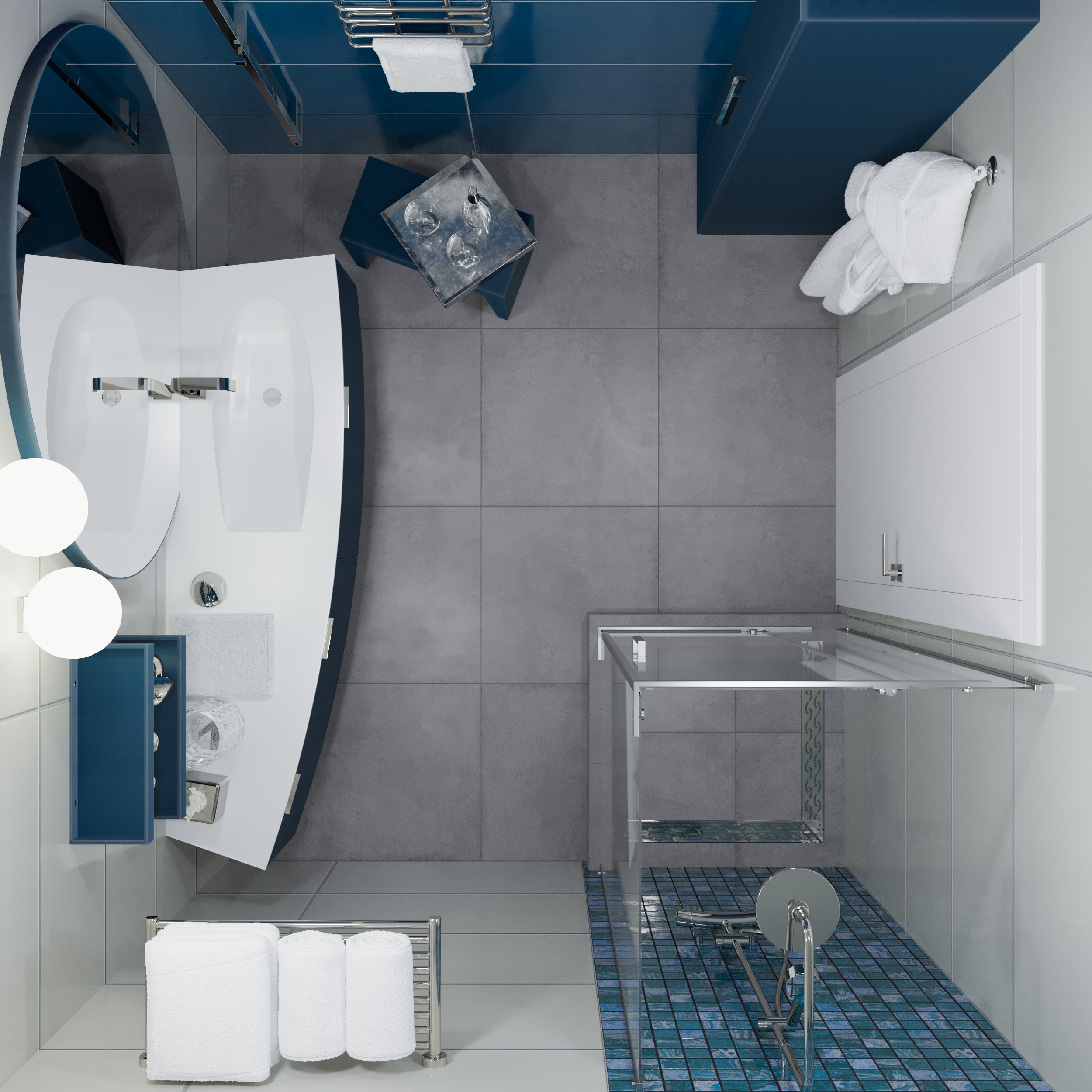 Душевой уголок DIWO Тольятти 90х90 профиль хром глянцевый Щ0000055600 - 7