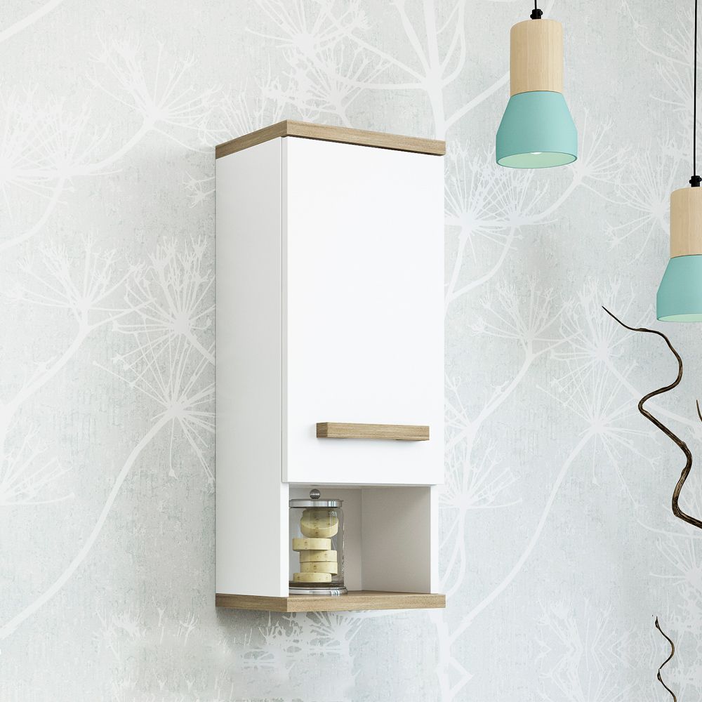 Шкаф Sanflor Ингрид 30 швейцарский вяз, белый C03691 - 0