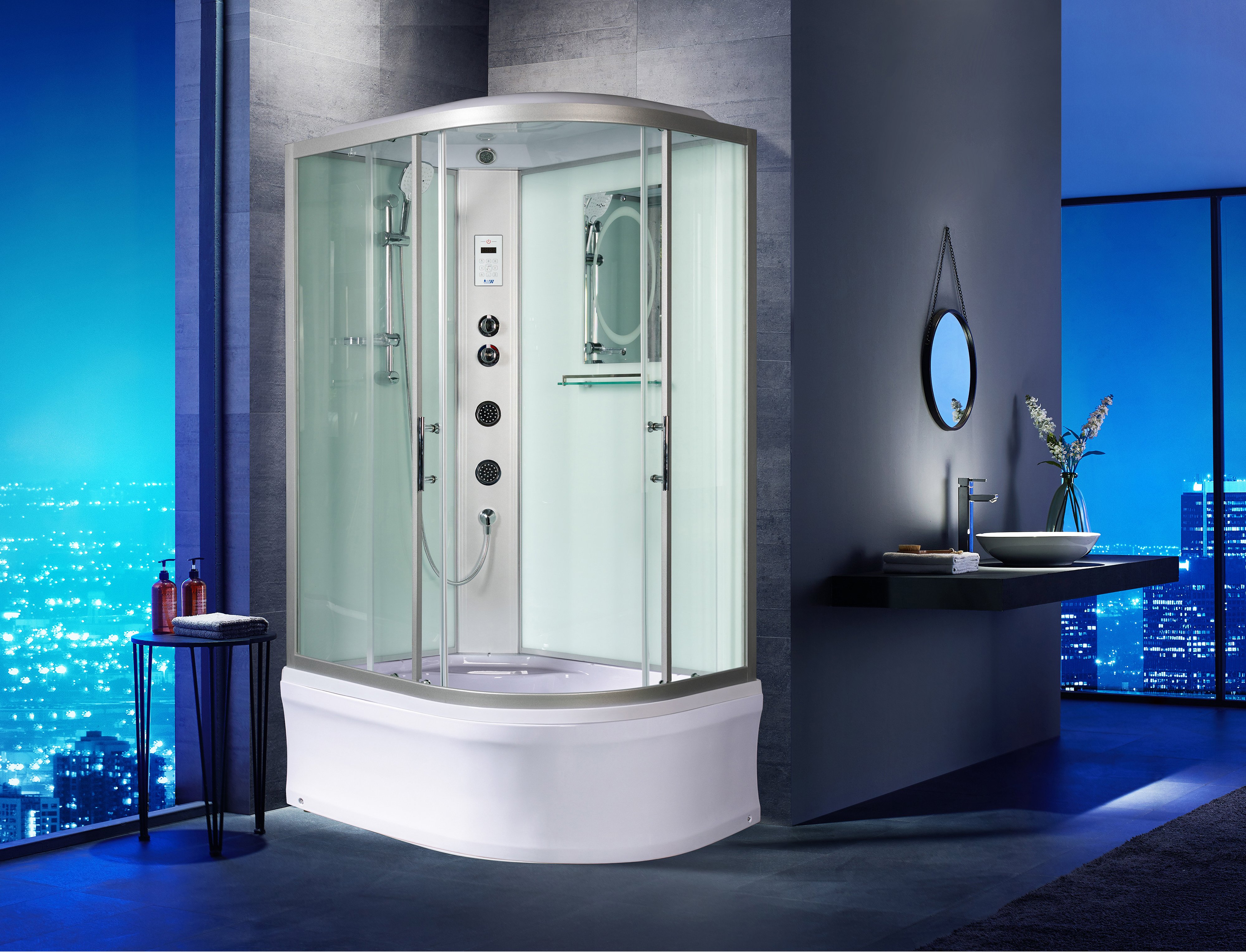 Душевая кабина Weltwasser WW500 Halle 1204 L 120х90 хром  10000003253 - 1