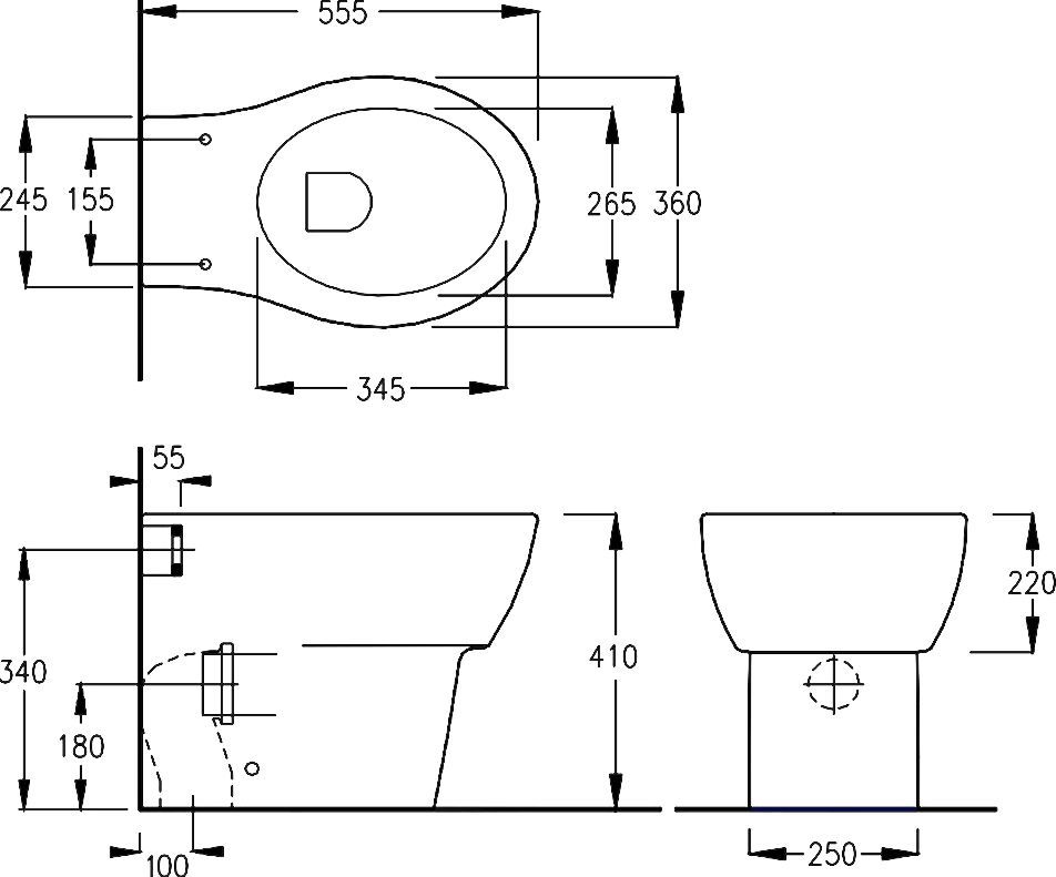 Приставной унитаз Hatria Nido  Y0QU01 - 11