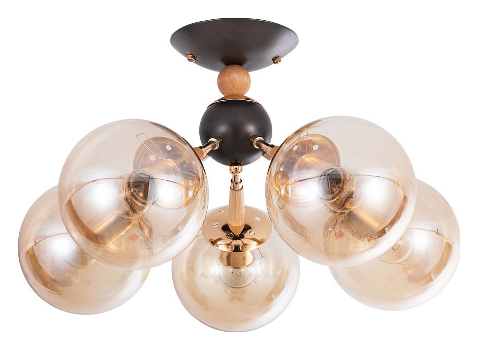 Потолочная люстра Arte Lamp Boston A4485PL-5BK - 0