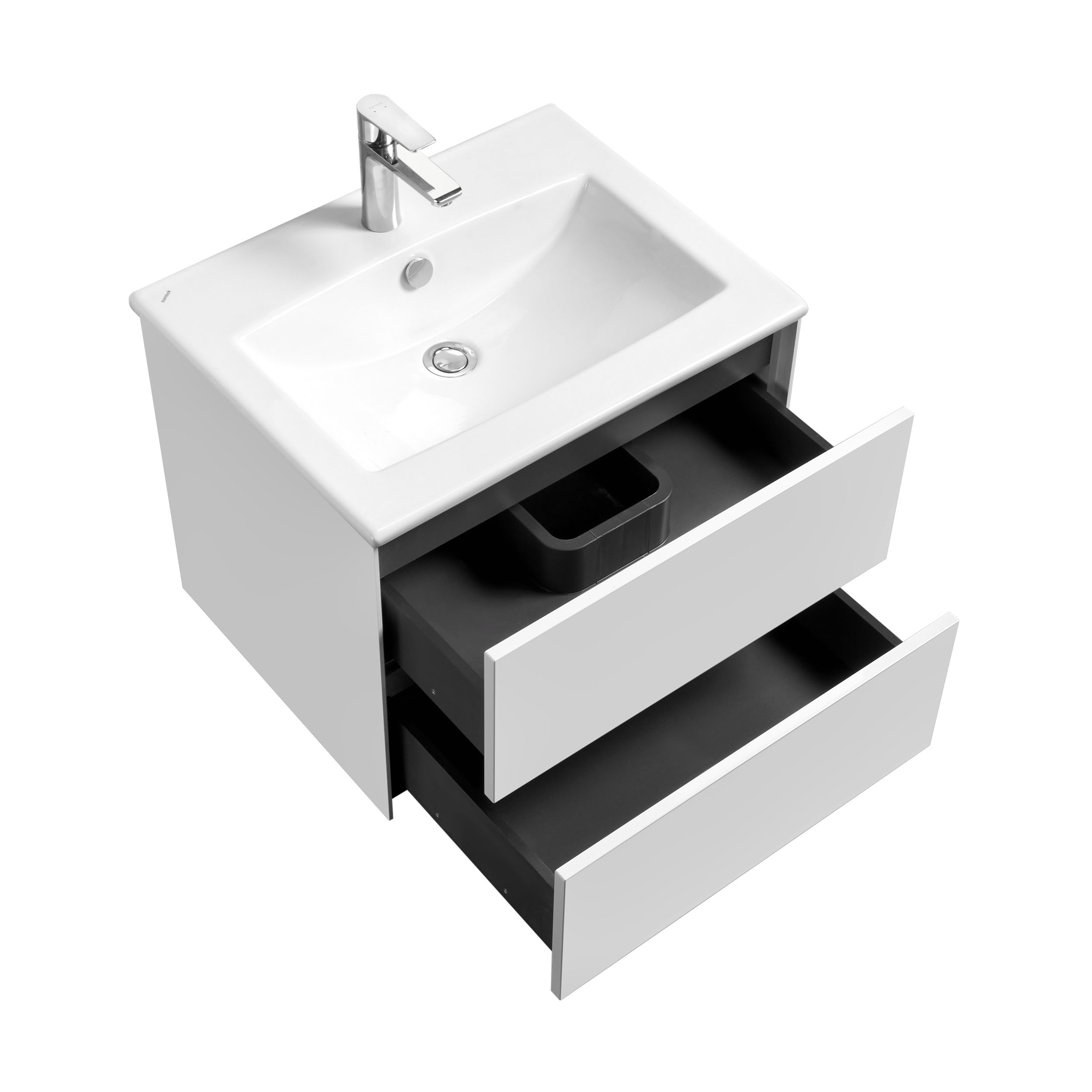 Тумба под раковину Aquaton Сохо 60 белый глянец 1A258001AJ010 - 3