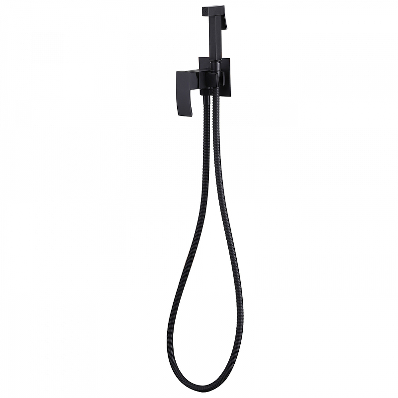 Гигиенический душ Abber Wasserfall черный, матовый  AF8625B - 1